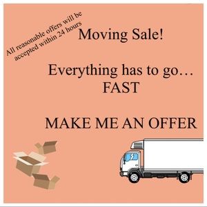 All closet items must go! We are moving 🚚
